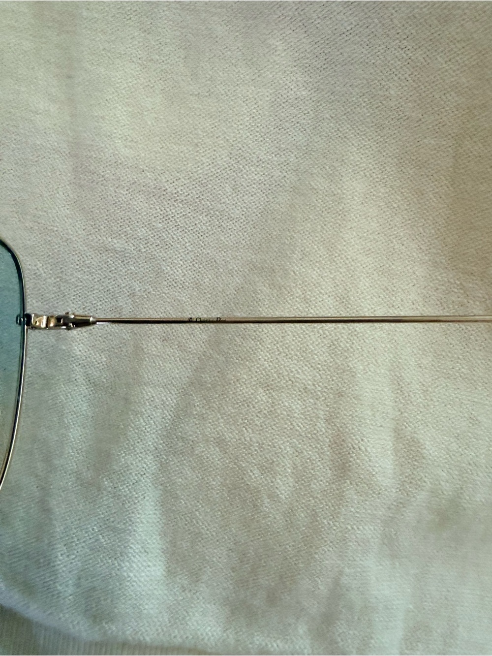 Authentic Dior Women's Sunglasses — Gold Frame with Blue-to-Pink Gradient Lenses - Picture 3 of 8